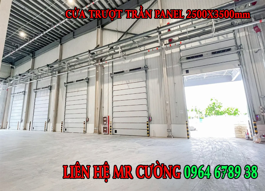 Cửa trượt trần Panel 2500x3500mm